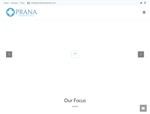 Tablet Screenshot of pranatherapeutics.com